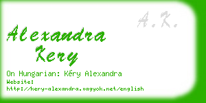 alexandra kery business card